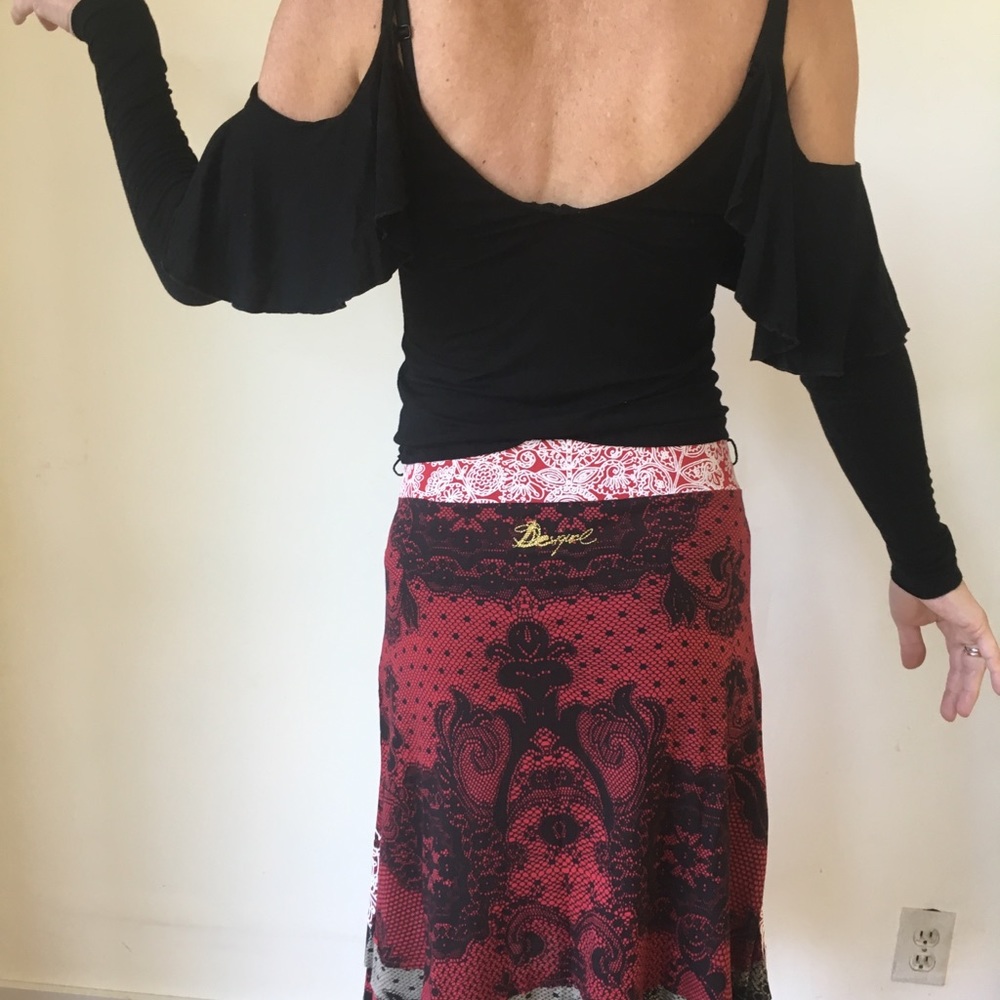 DESIGUAL flamenco skirt